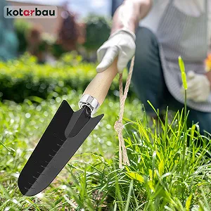 Лопата совковая Kotarbau Mini для пересадки с мерной шкалой, стальной, тяжелой конструкции synthetic.ua - Фото 1