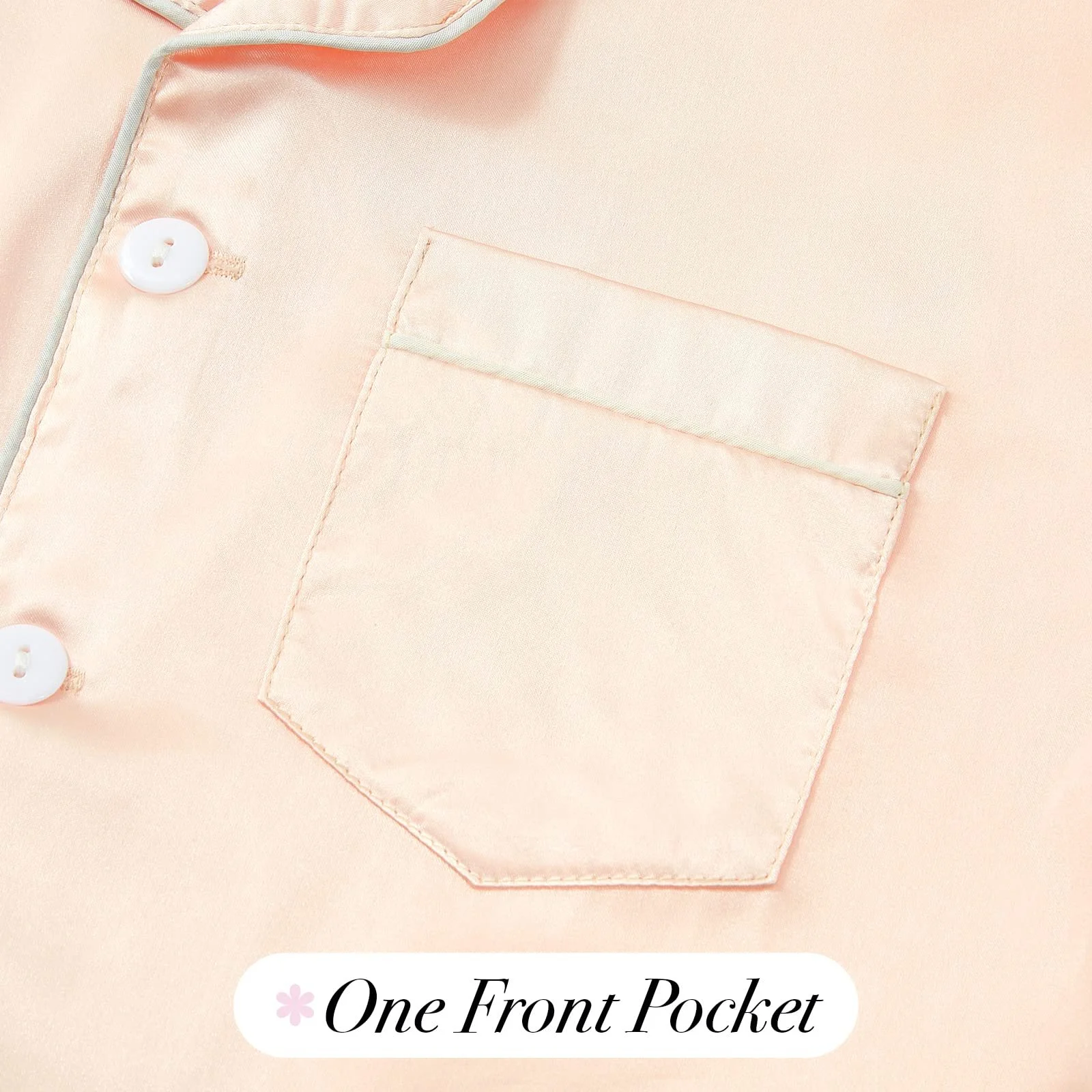 Комплект пижамы Miyanuby для девочек и мальчиков, атласная шелковая пижама на пуговицах, одежда для сна, подарок для маленьких девочек и мальчиков, 2 шт., фото №4 Комплект пижамы Miyanuby для девочек и мальчиков, атласная шелковая пижама на пуговицах, одежда для сна, подарок для маленьких девочек и мальчиков, 2 шт., фото №4