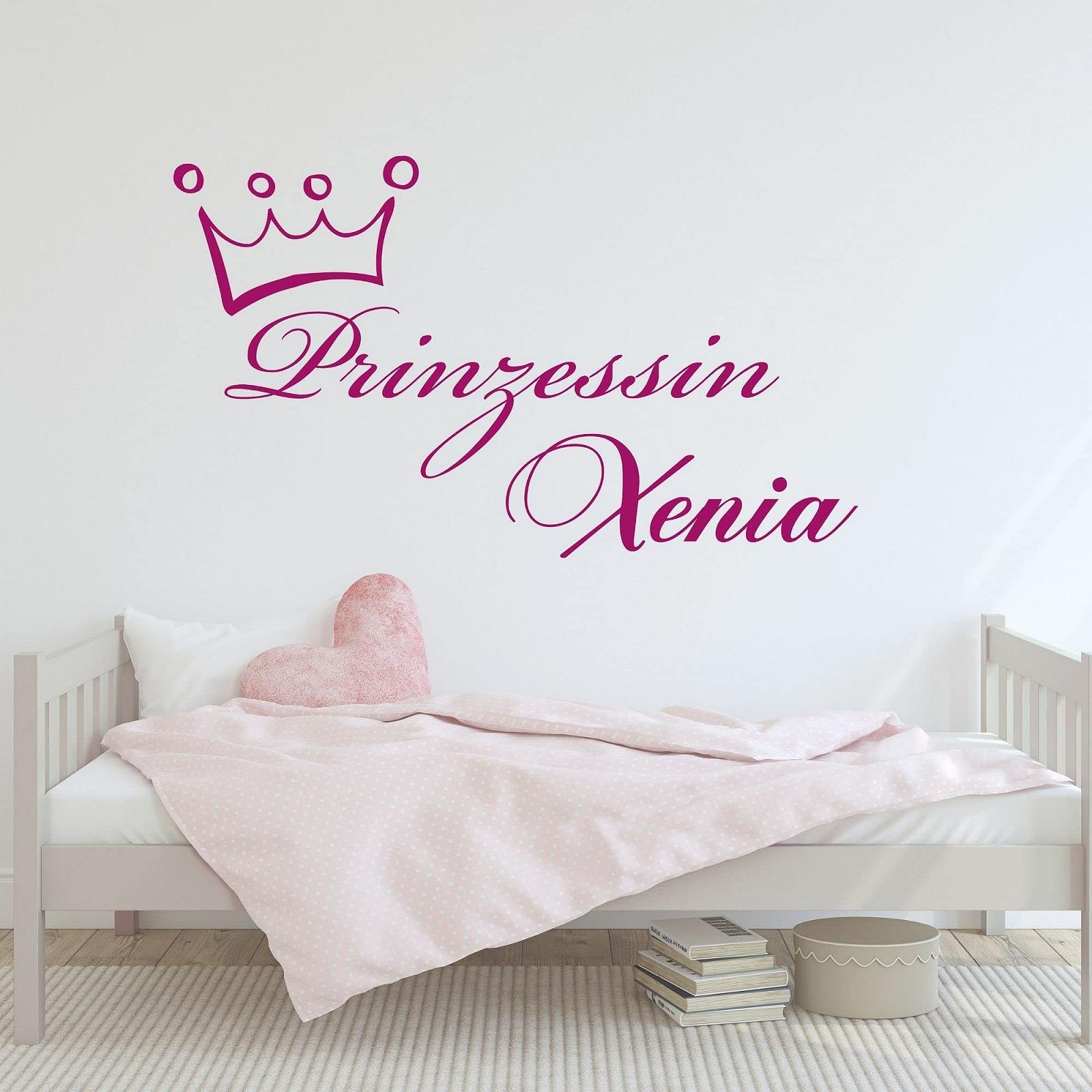 Наклейка на стіну GRAZDesign Princess Butterflies Іменна для дитячої кімнати 81 x 50 см 045 Світло-рожевий, фото №3