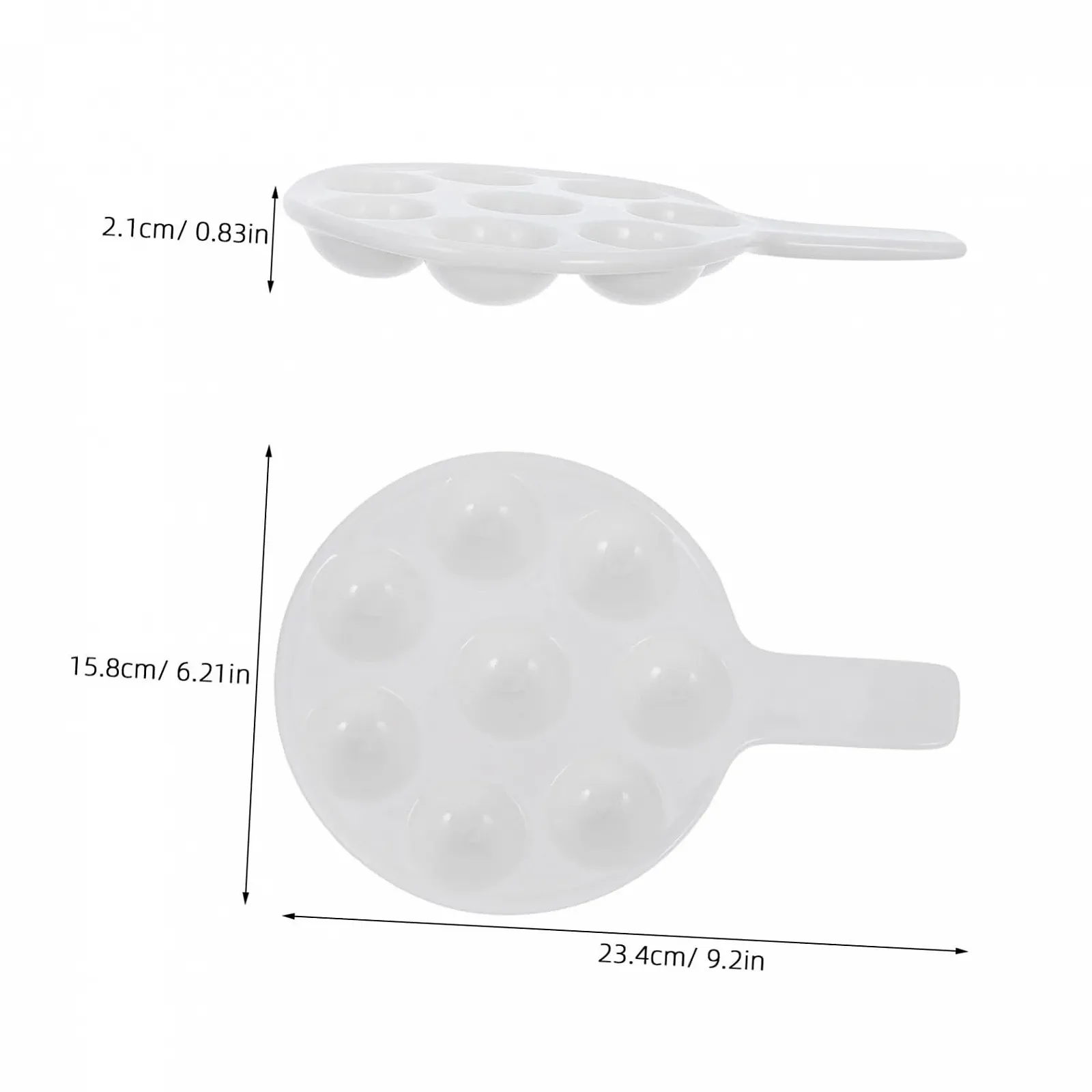 Форма для випікання Sosoport Porcelain Escargot керамічна з отворами та ручками термостійка, фото №2