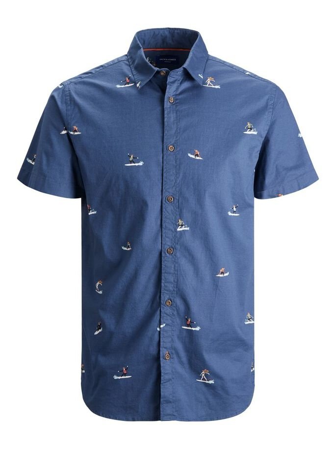 Рубашка Jack&Jones SS 12187953 Ensign Blue L, фото №5