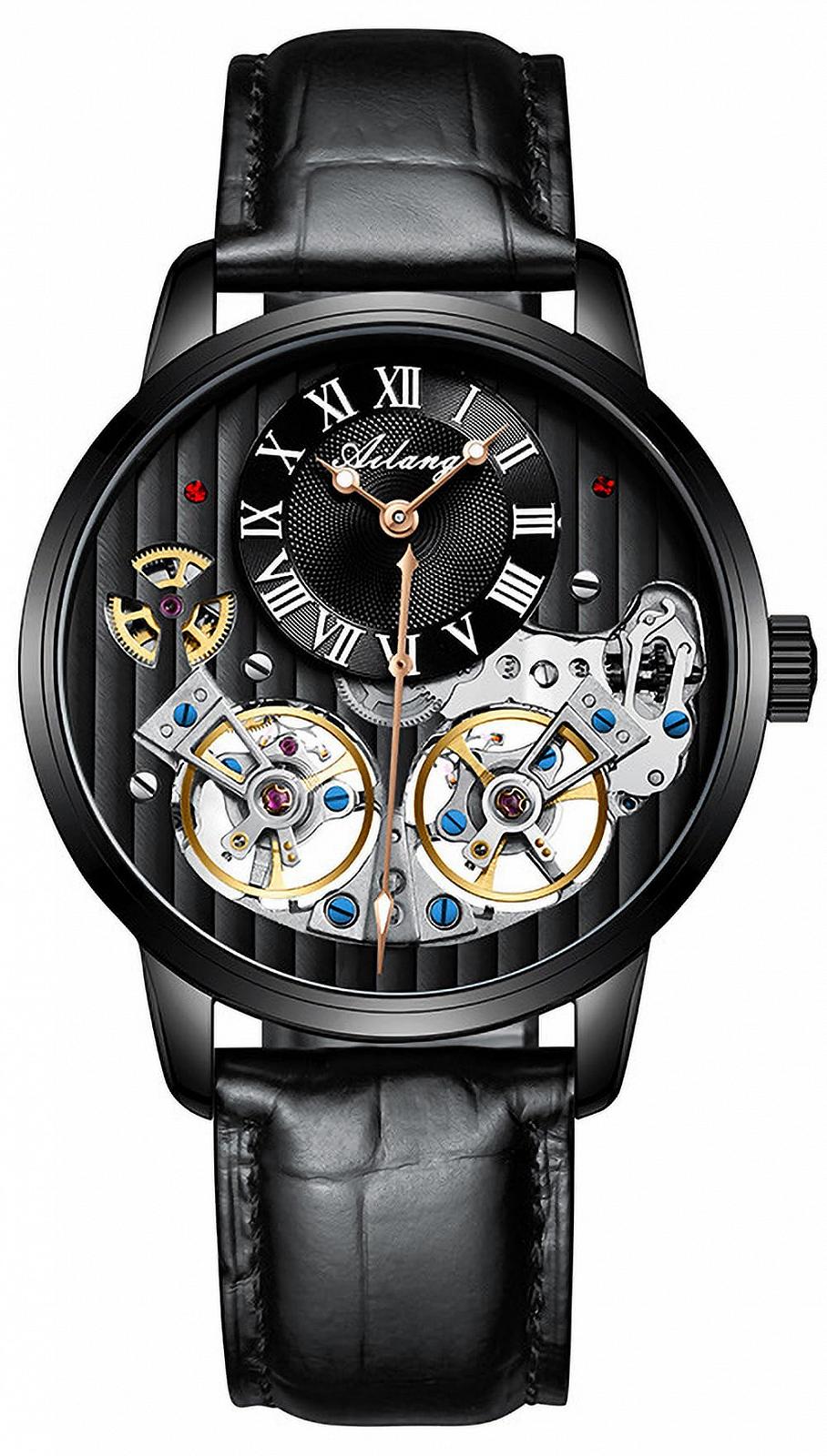 Чоловічий годинник BINGER Ailang Автоматичні Скелетон годинники Шкіряний ремінець, фото №1 Чоловічий годинник BINGER Ailang Автоматичні Скелетон годинники Шкіряний ремінець, фото №1