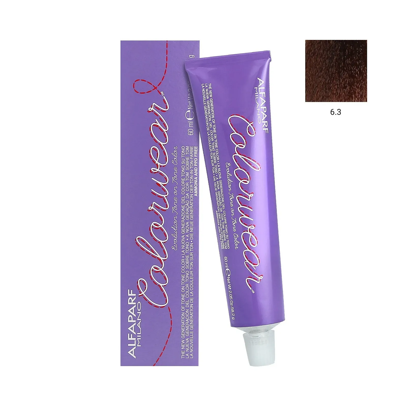 Фарба для волосся Alfaparf Colorwear Темний Золотистий Блонд 6.3, 60 мл, фото №1 Фарба для волосся Alfaparf Colorwear Темний Золотистий Блонд 6.3, 60 мл, фото №1