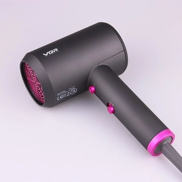 Профессиональный фен для сушки и укладки волос VGR V-400 2000 Вт, фото №2 Профессиональный фен для сушки и укладки волос VGR V-400 2000 Вт, фото №2