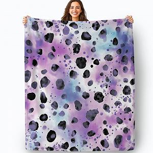 Плед Фланелевий Шерпа Фліс 3D Ліловий 130 x 150 см М'який Мікрофібра synthetic.ua - Фото 1