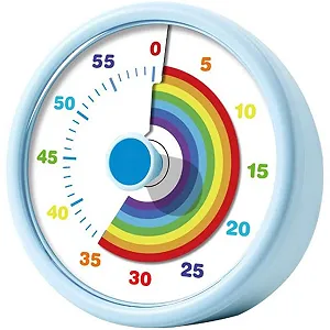 Купить Визуальный таймер YUNYU для детей 60 минут Rainbow Design пластик - Фото 1 Визуальный таймер YUNYU для детей 60 минут Rainbow Design пластик - Фото 1