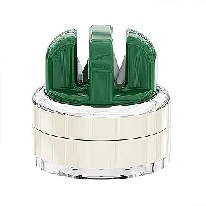 Точилка для ножів Кухонна з вакуумною присоскою Зелена - Фото 1