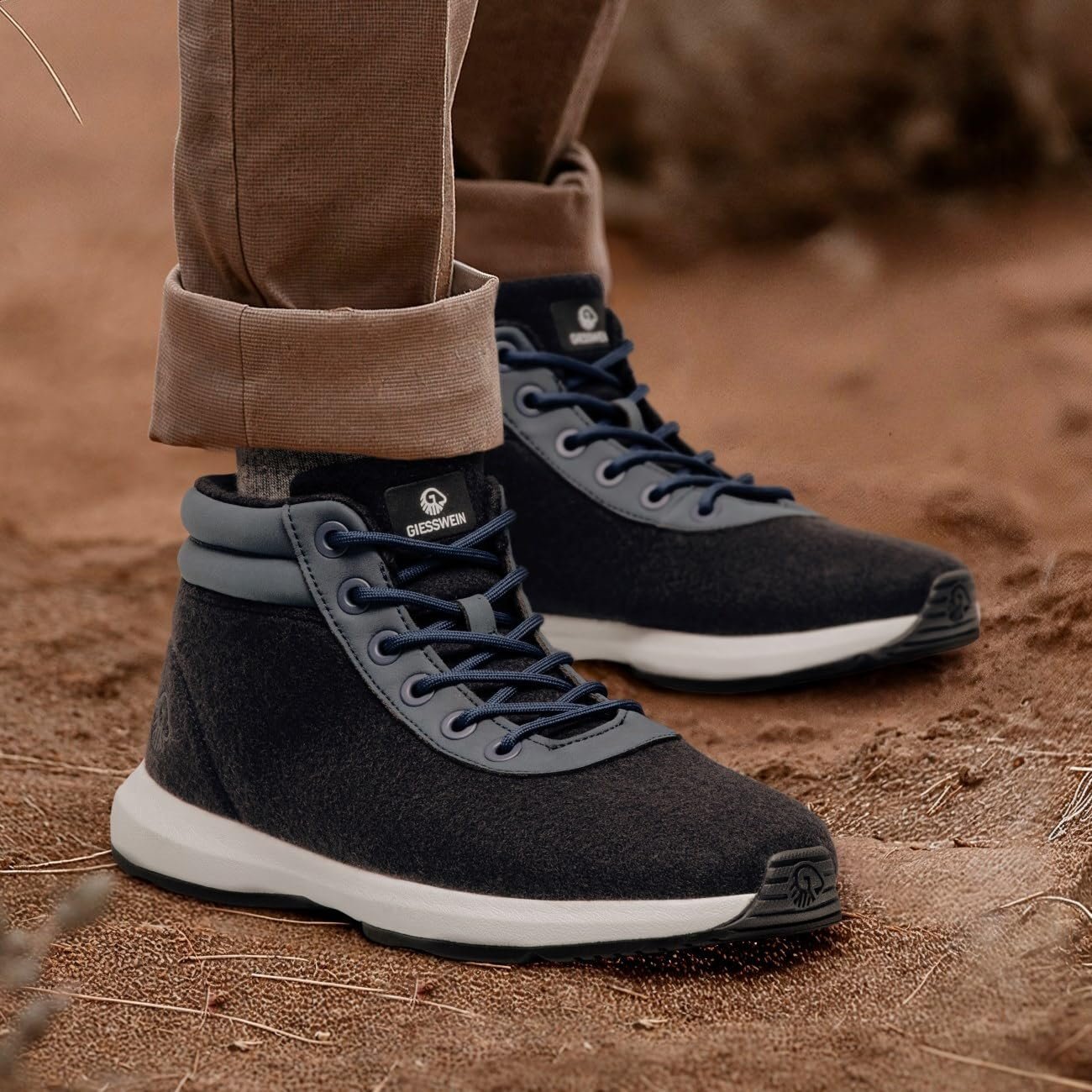 Кросівки GIESSWEIN Wool High Top чоловічі - зимові Кросівки з вовни мериноса, фото №2