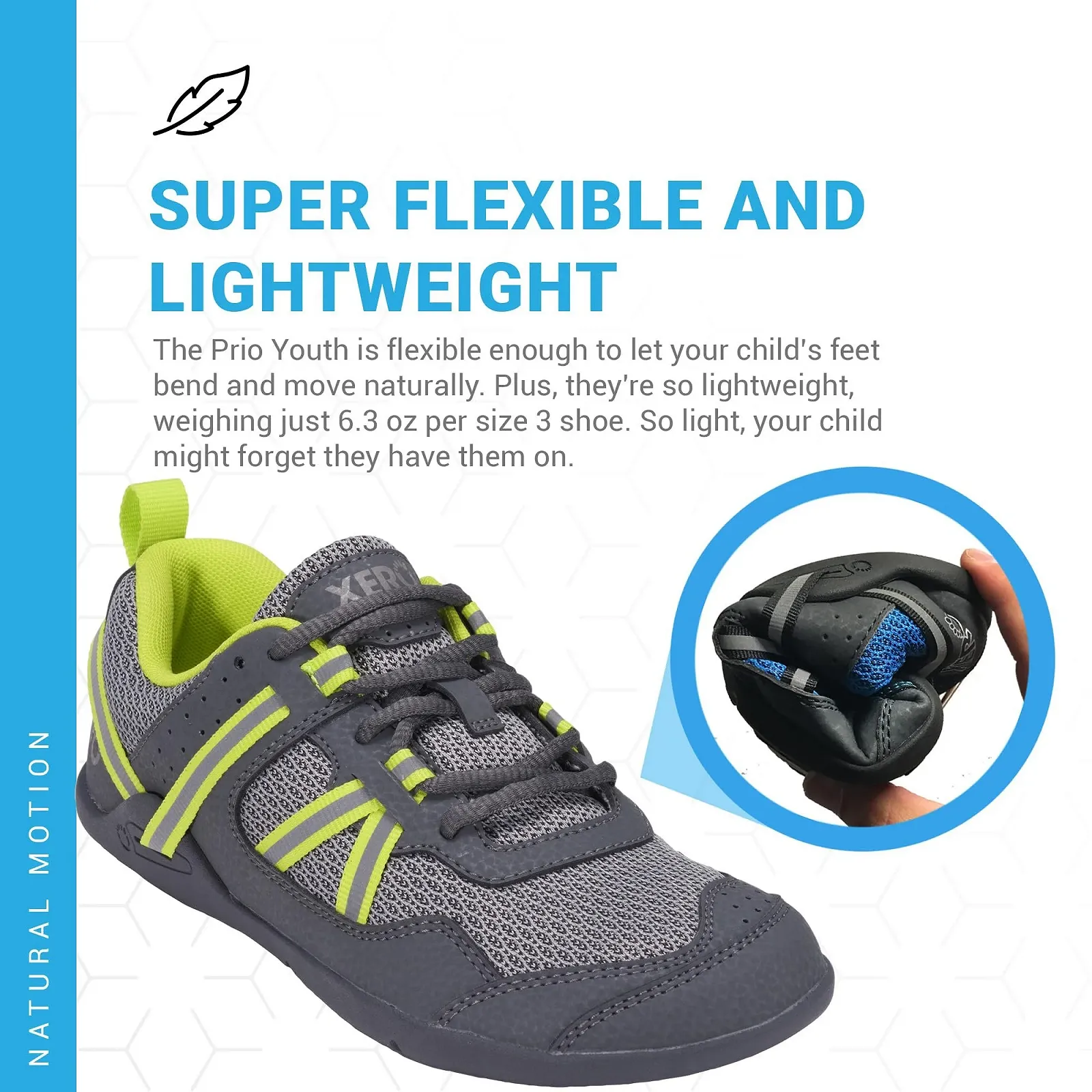 Кроссовки Xero Shoes Prio Kids Легкие Zero Drop Barefoot для кросс-тренировок, фото №4