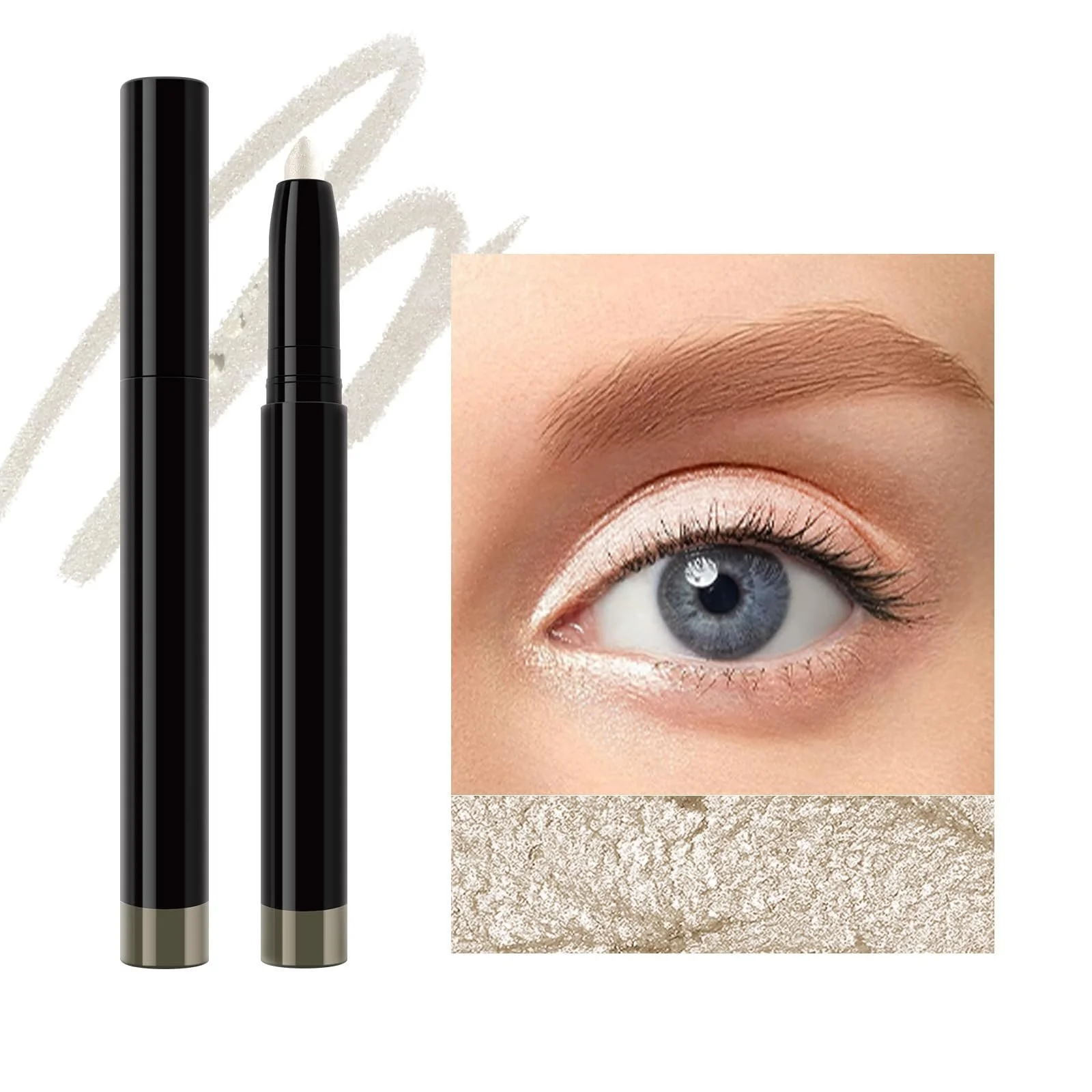 Олівець Тіні для повік Перламутровий Стійкий сяючий, фото №1