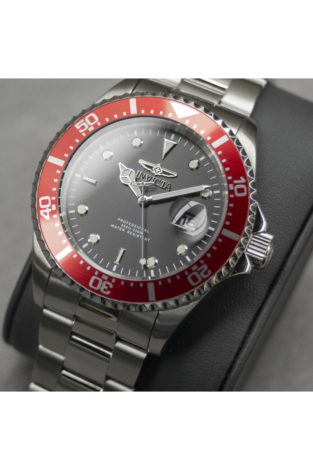 Кварцевые часы из нержавеющей стали Invicta Pro Diver, мужские - 43 мм, фото №3