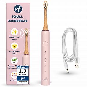 Електрична звукова зубна щітка Smyle Sonic з датчиком 5 режимів Ніжно-рожевий - Фото 1