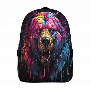 Рюкзак шкільний RSIUUODNF Bear для хлопчиків і дівчаток-підлітків, водонепроникний, для жінок і чоловіків, для ноутбука, 40 x 28 x 16 см, стиль-9 - Фото 1