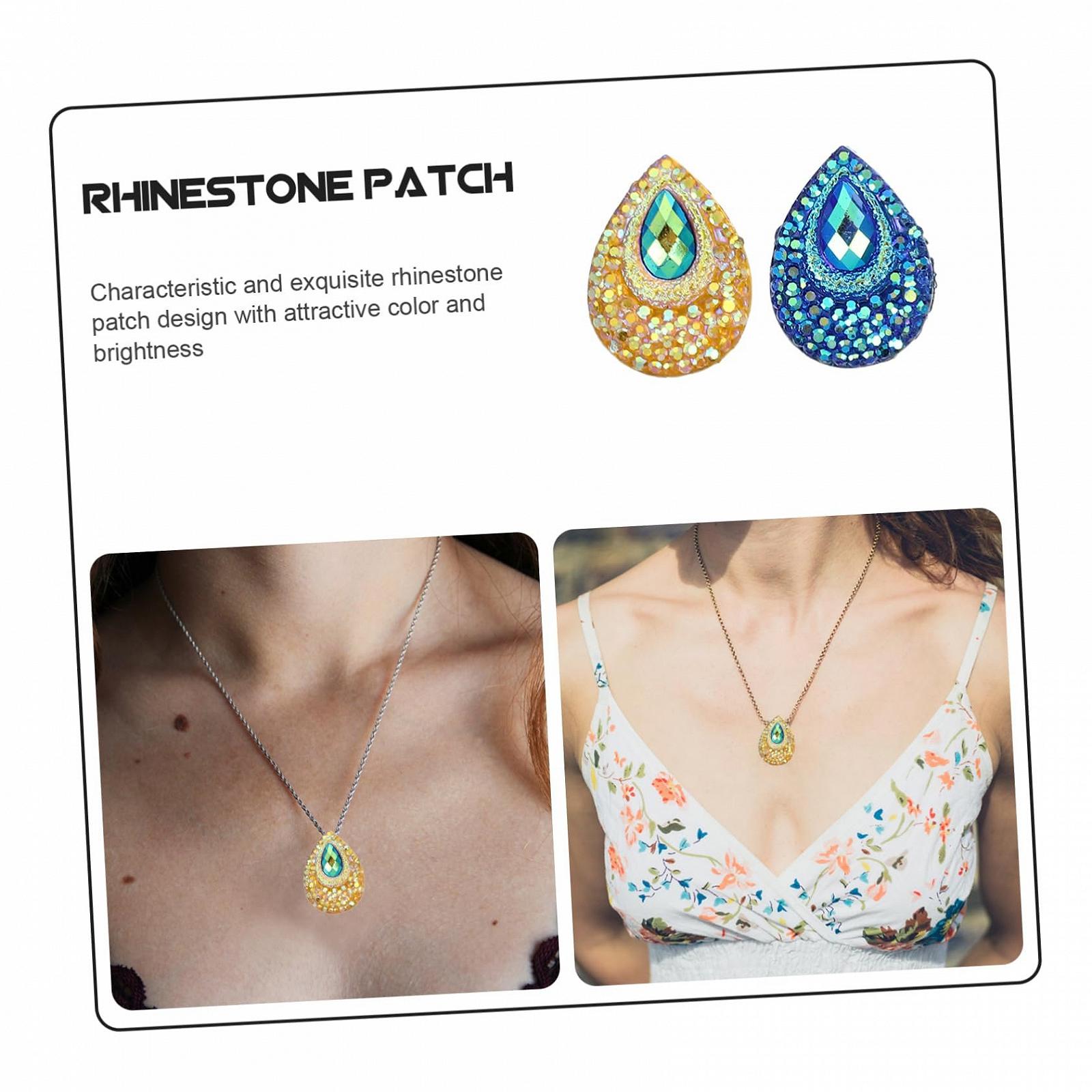 Стразы каплевидные 100 шт., Набор стеклянных камней для рукоделия, украшений, хрустальные камни, смола, фото №6