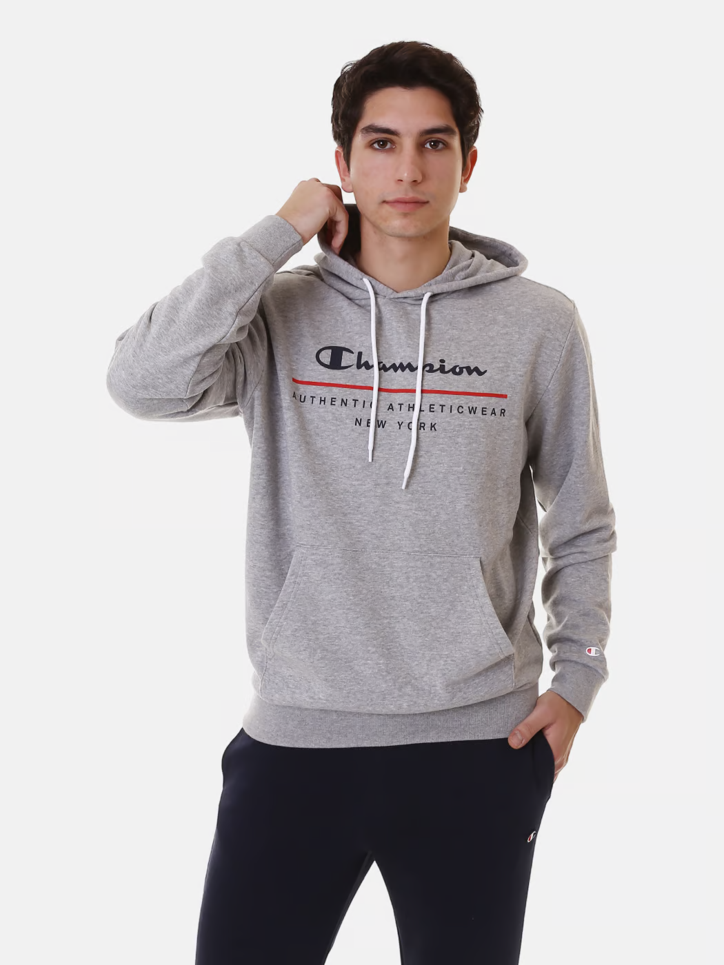 Худі hooded sweatshirt 219729-EM006 Champion Сірий L, фото №1