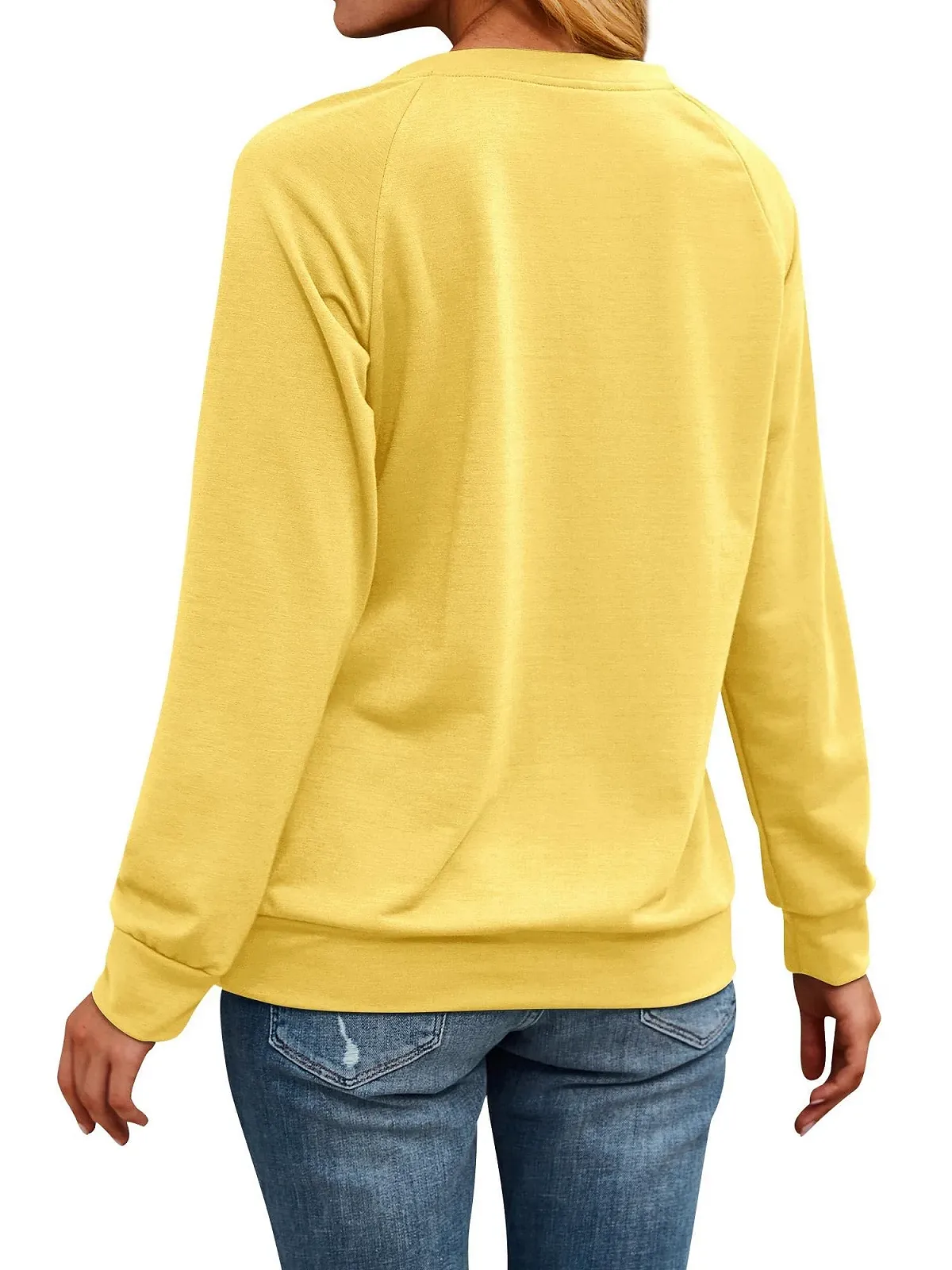 Женский свитшот Dresswel Одуванчик с длинными рукавами, принт одуванчика, осенне-зимний пуловер, блузка, топы, фото №4 Женский свитшот Dresswel Одуванчик с длинными рукавами, принт одуванчика, осенне-зимний пуловер, блузка, топы, фото №4