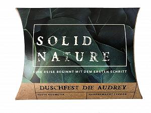 Твердий крем-гель для душу Solidnature DuschFest Die Audrey 120 г (1 шт. в упаковці) - Фото 1