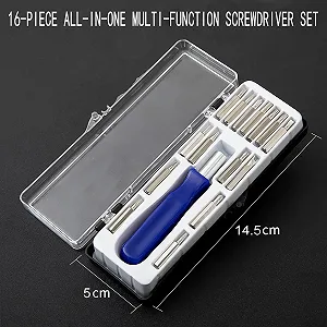 Набір викруток 16-Piece Torx Mini Multi Precision Mechanic Tool Phillips Single-Handed Multi synthetic.ua - Фото 1