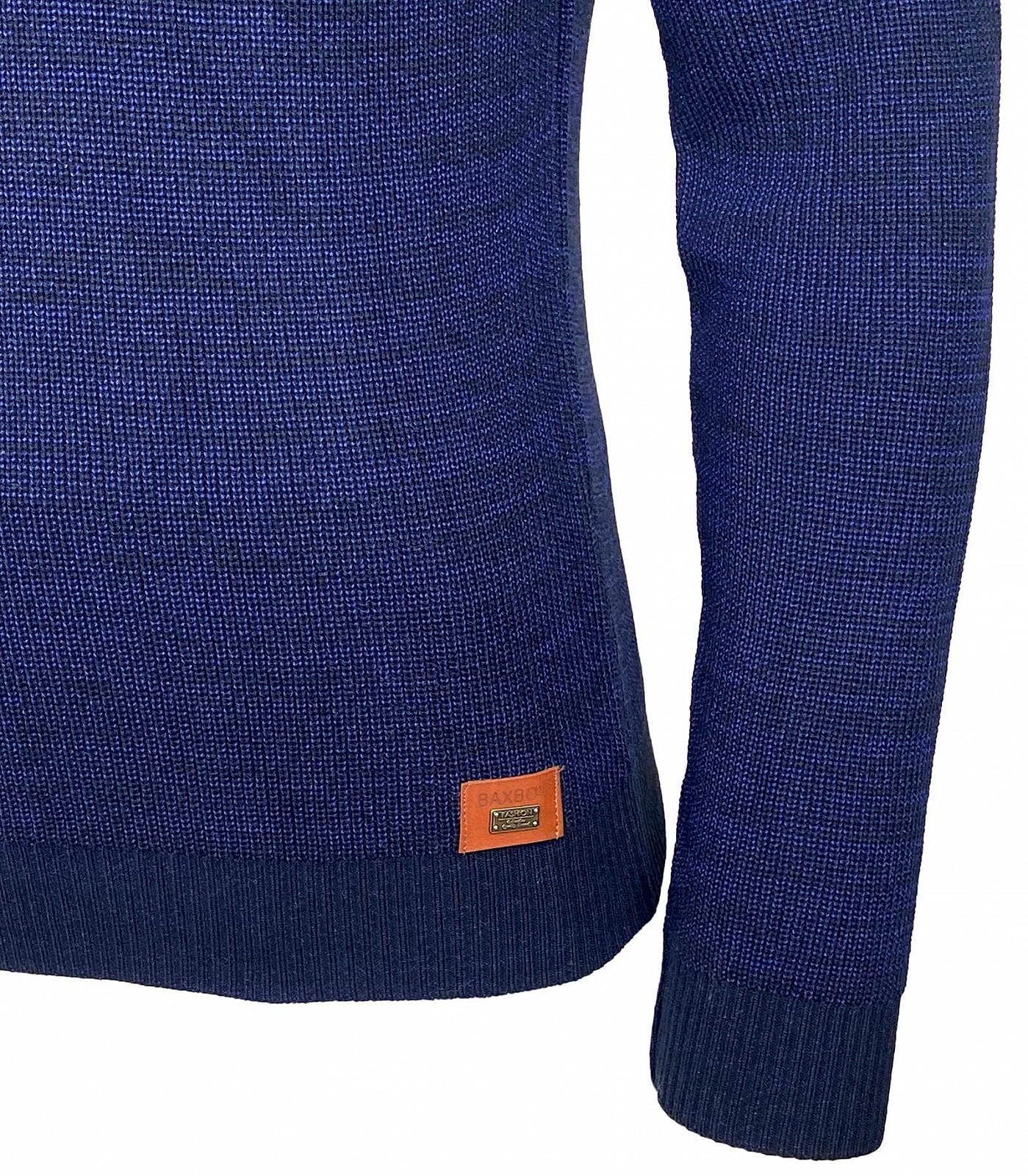 Джемпер Baxboy BB-52205 Slim Fit V-подібний виріз Чорний, фото №4