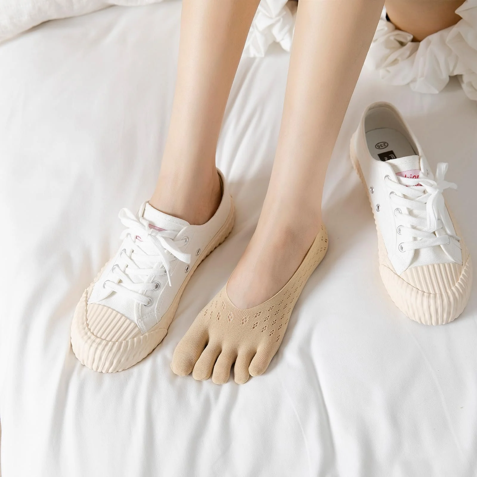 Шкарпетки Жіночі з органічної бавовни, Нековзні, для йоги, Розмір 35-39 (5 пар), фото №6 Шкарпетки Жіночі з органічної бавовни, Нековзні, для йоги, Розмір 35-39 (5 пар), фото №6