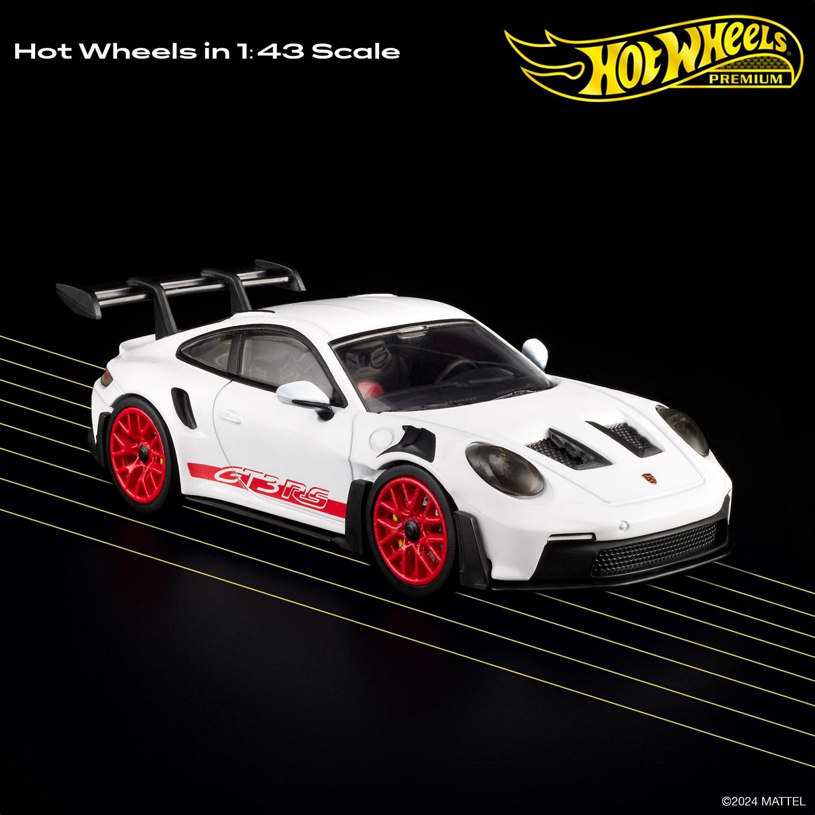 Машинка Hot Wheels Premium Porsche 911 GT3 RS 1:43 масштаб, фото №2