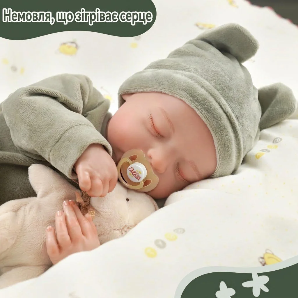 Лялька-хлопчик Reborn JIZHI / Ручна робота / 43 см (17 дюймів), фото №5