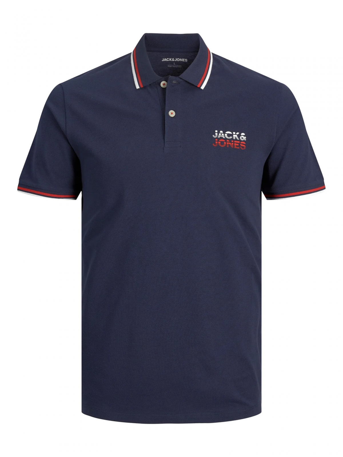 Поло Jack&Jones JJATLAS POLO SS 12221012 Темно-синій L, фото №1