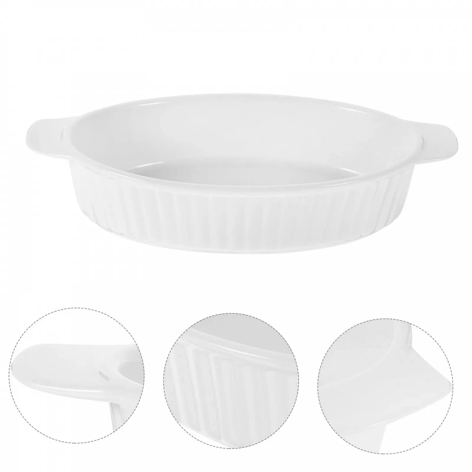 Керамическая форма для запекания с ручками Термостойкая Универсальная Сервировочная блюдо, фото №8 Керамическая форма для запекания с ручками Термостойкая Универсальная Сервировочная блюдо, фото №8