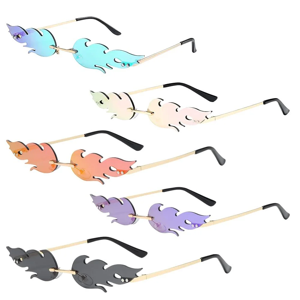 Сонцезахисні окуляри Вогонь Lotvic Flames, Набір з 5 шт, Безрамкові хвилясті, фото №1 Сонцезахисні окуляри Вогонь Lotvic Flames, Набір з 5 шт, Безрамкові хвилясті, фото №1