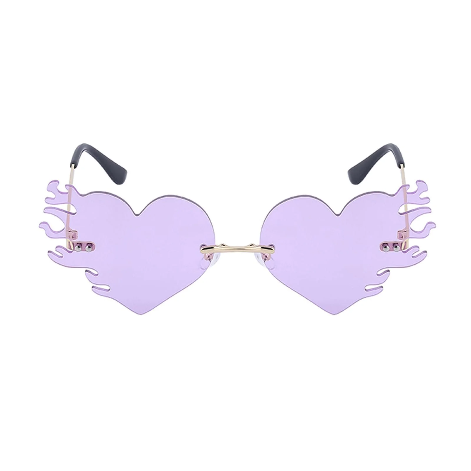 Сонцезахисні окуляри Серце LJCZKA Без оправи Полум'я Унісекс, фото №2 Сонцезахисні окуляри Серце LJCZKA Без оправи Полум'я Унісекс, фото №2