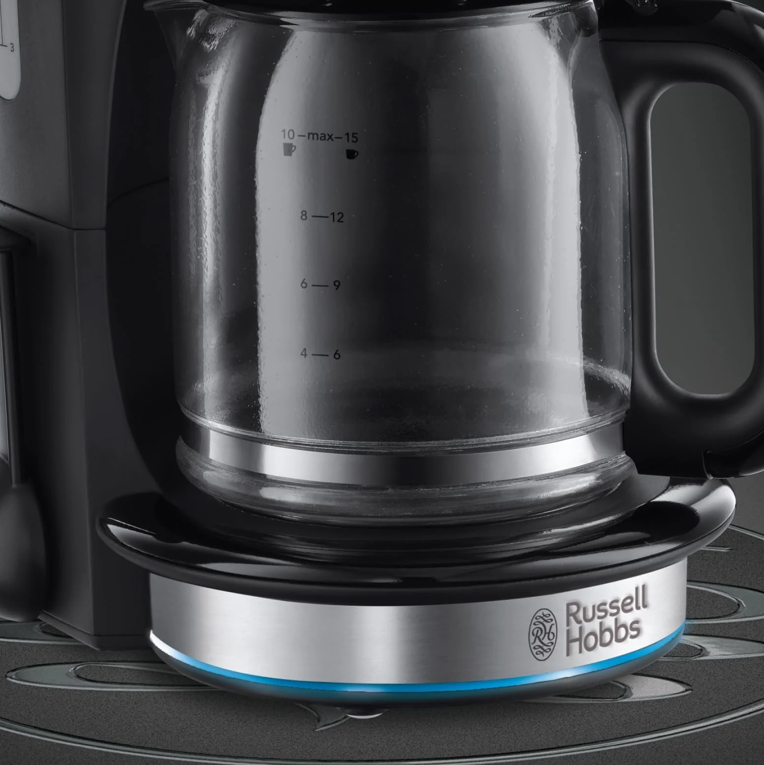 Кофеварка капельная Russell Hobbs BUCKINGHAM 1.25 л 15 чашек черная, фото №3