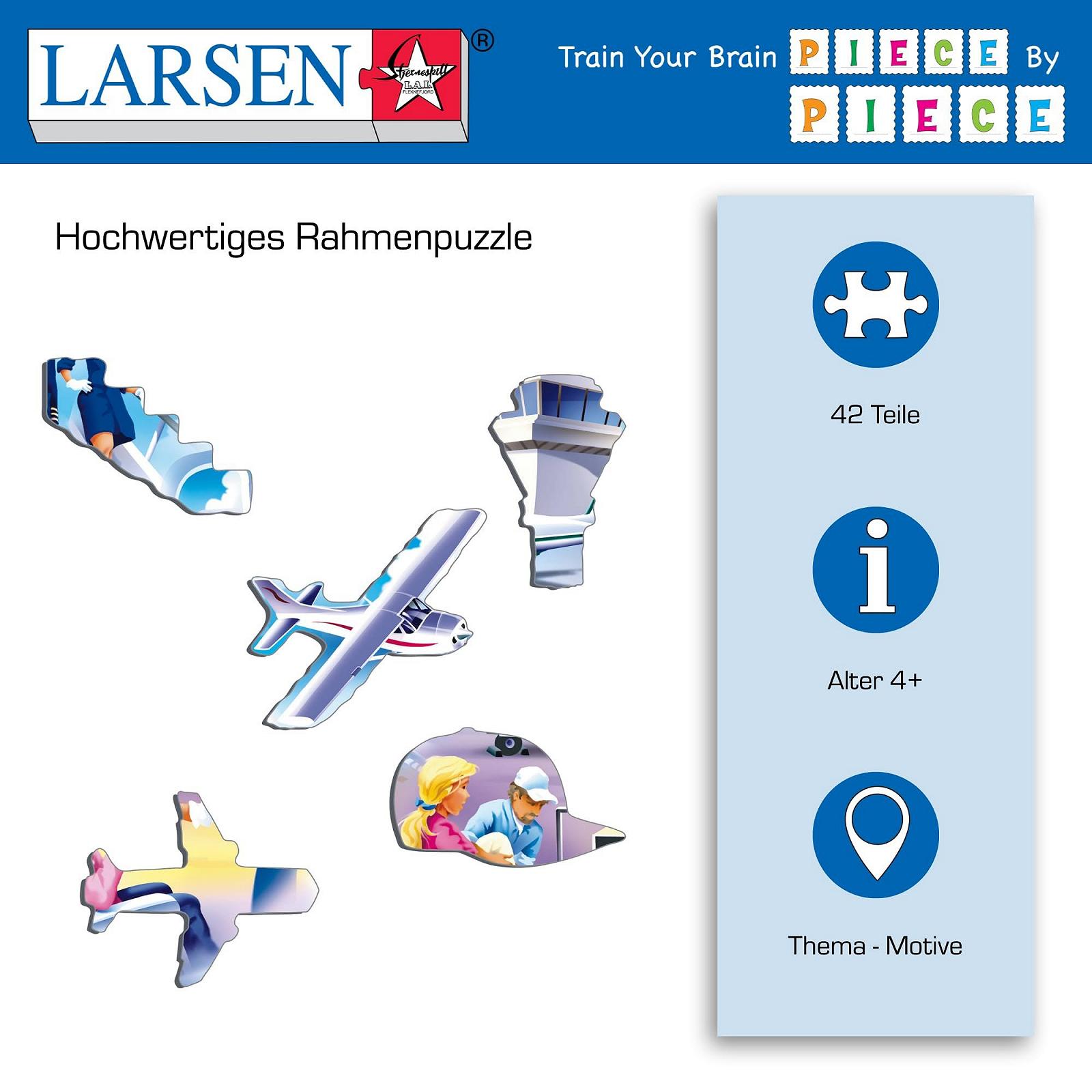 Пазл Larsen Interlocking 30 деталей Multi-Coloured, фото №3