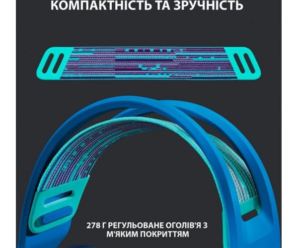 Гарнітура Logitech G733 Blue (981-000943), фото №2