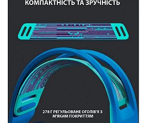 Гарнітура Logitech G733 Blue (981-000943) synthetic.ua - Фото 1