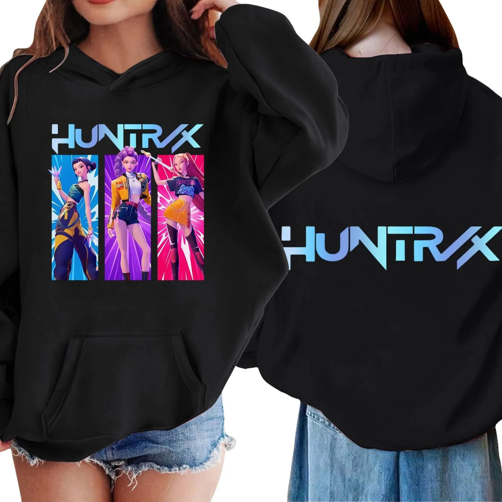 Детская Толстовка-Пуловер Kpop для Девочек и Мальчиков с Мультяшным Аниме Принтом Повседневный Джемпер с Длинными Рукавами Одежда для Девочек-Подростков Y2K в Стиле Хип-Хоп для 3-14 лет, фото №7