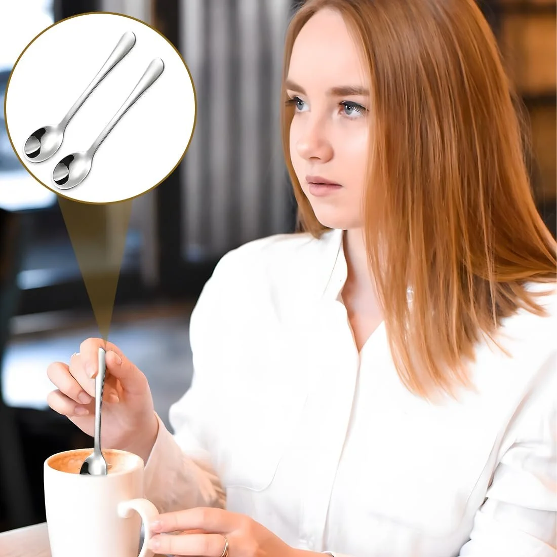 Ложка нержавіюча сталь, набір 6 штук, маленька для спецій (9 см) Чорний, фото №6 Ложка нержавіюча сталь, набір 6 штук, маленька для спецій (9 см) Чорний, фото №6