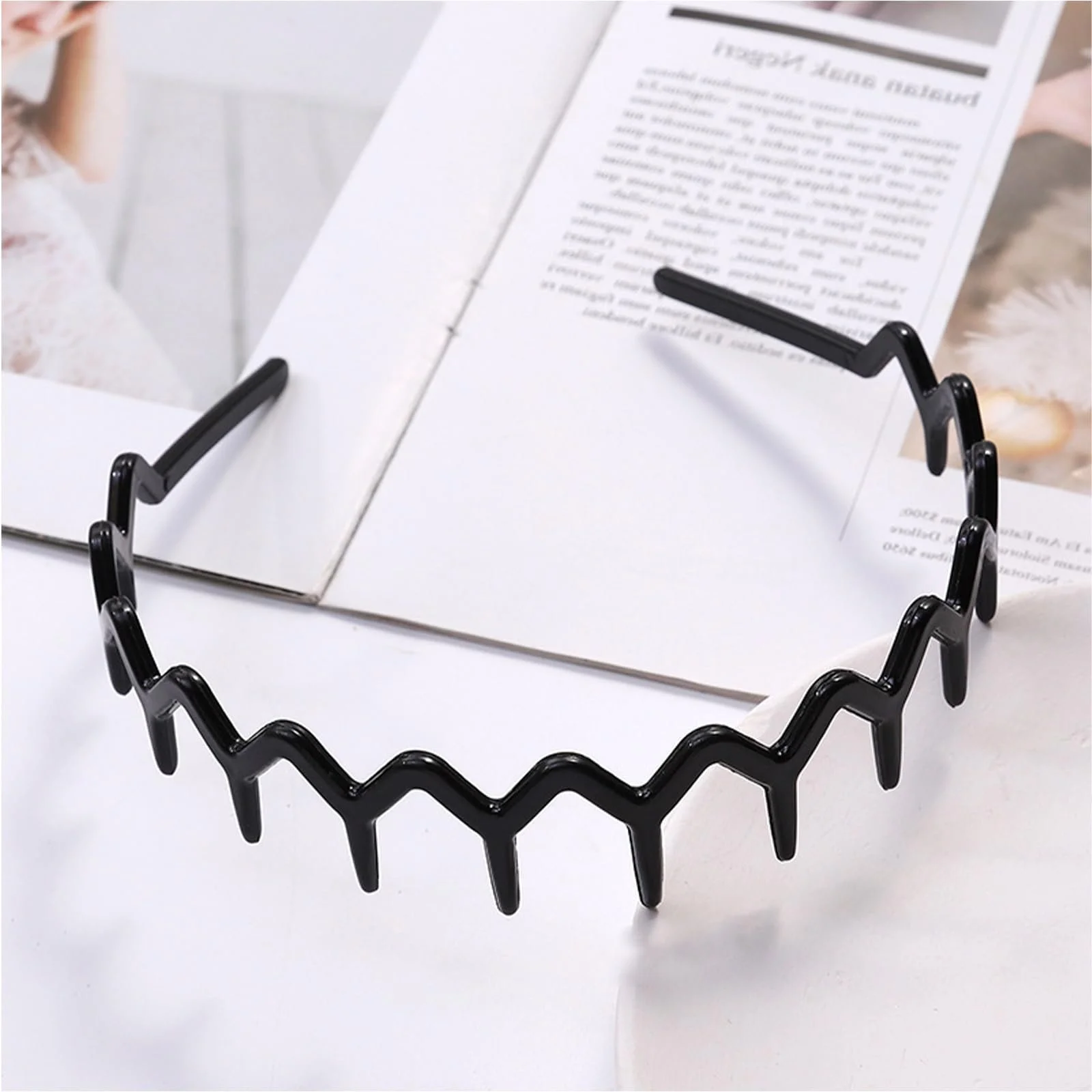 Обруч Пластиковий з Зубцями для Волосся 6 шт, фото №5