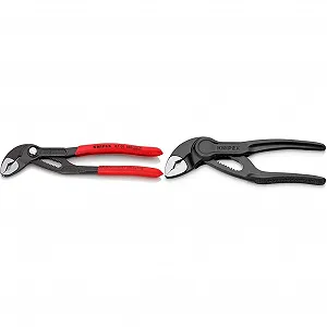 Купить Клещи переставные KNIPEX Cobra 87 01 180, 180 мм & Мини Клещи переставные Cobra
a XS, 100 мм, гайки до 24 мм - Фото 1 Клещи переставные KNIPEX Cobra 87 01 180, 180 мм & Мини Клещи переставные Cobra
a XS, 100 мм, гайки до 24 мм - Фото 1
