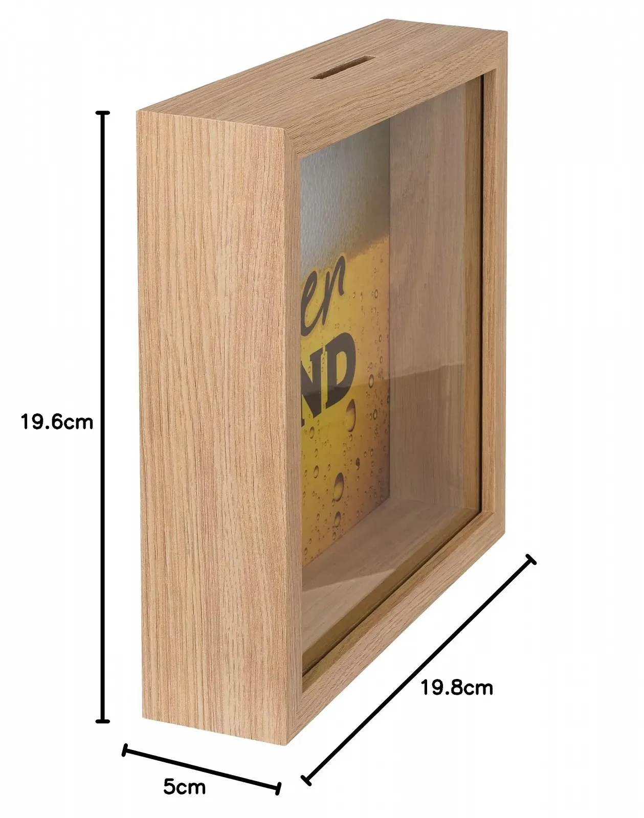 Скарбничка Beer Fund Wooden Money Box In Frame Дерев'яна, фото №5