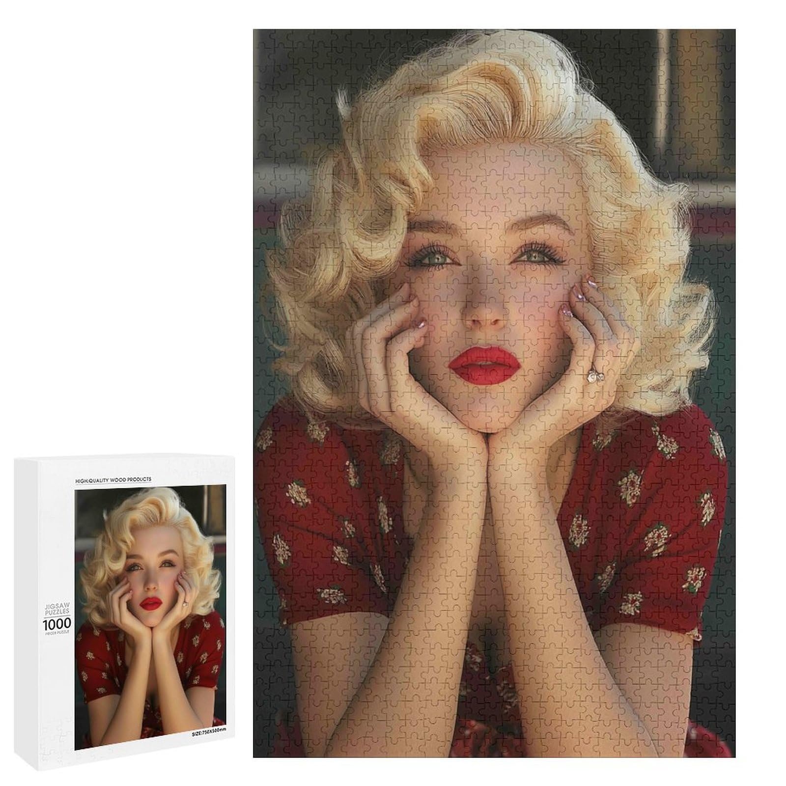 Пазл Marilyn Monroe 1000 элементов Картонный 50 x 70 см, фото №2 Пазл Marilyn Monroe 1000 элементов Картонный 50 x 70 см, фото №2