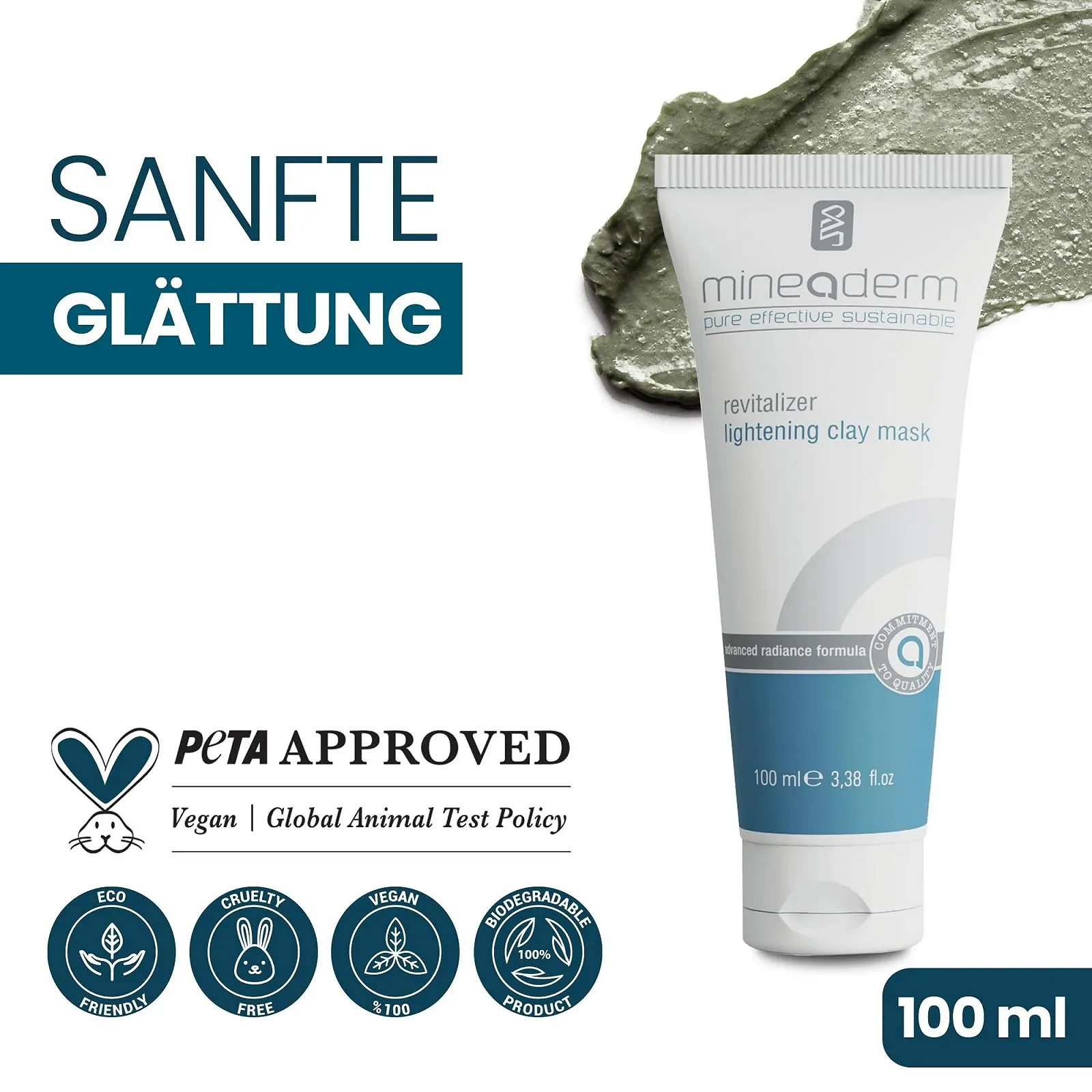 Маска Глиняна Mineaderm Revitalizer Освітлююча з Ніацинамідом, фото №6