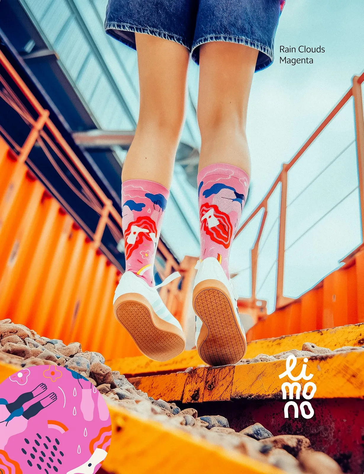 Шкарпетки Унісекс Rain Clouds Organic Cotton Різнокольорові, фото №4