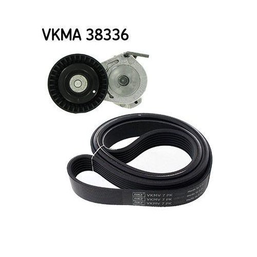 Комплект поліклинового паска SKF VKMA 38336 для BMW, для автомобілів без кондиціонера, фото №2