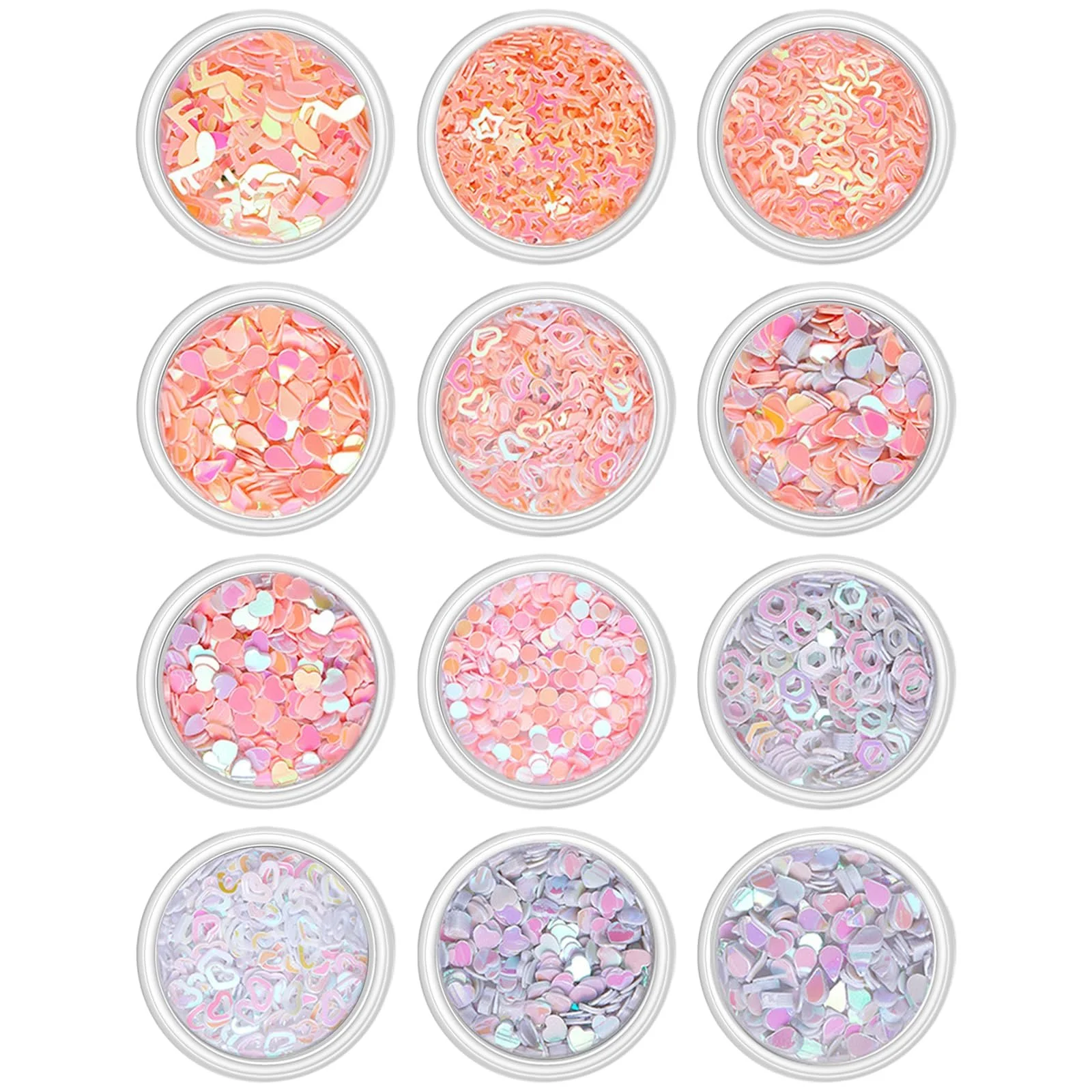 3D Украшения для ногтей Акриловые Бабочки Медведи 12 коробок, фото №6