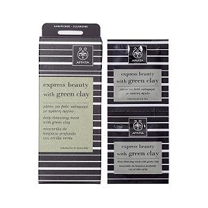 Маска Apivita для глубокого очищения с зеленой глиной 2x8 мл - Фото 1