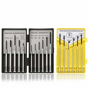 Набір прецизійних викруток 17 предметів 11 чорних + 6 жовтих - Фото 1