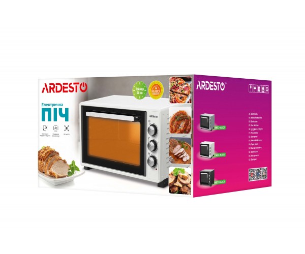 ARDESTO Електропіч 1300Вт 40л прихов ниж тен таймер підсвічув білий, фото №10 ARDESTO Електропіч 1300Вт 40л прихов ниж тен таймер підсвічув білий, фото №10