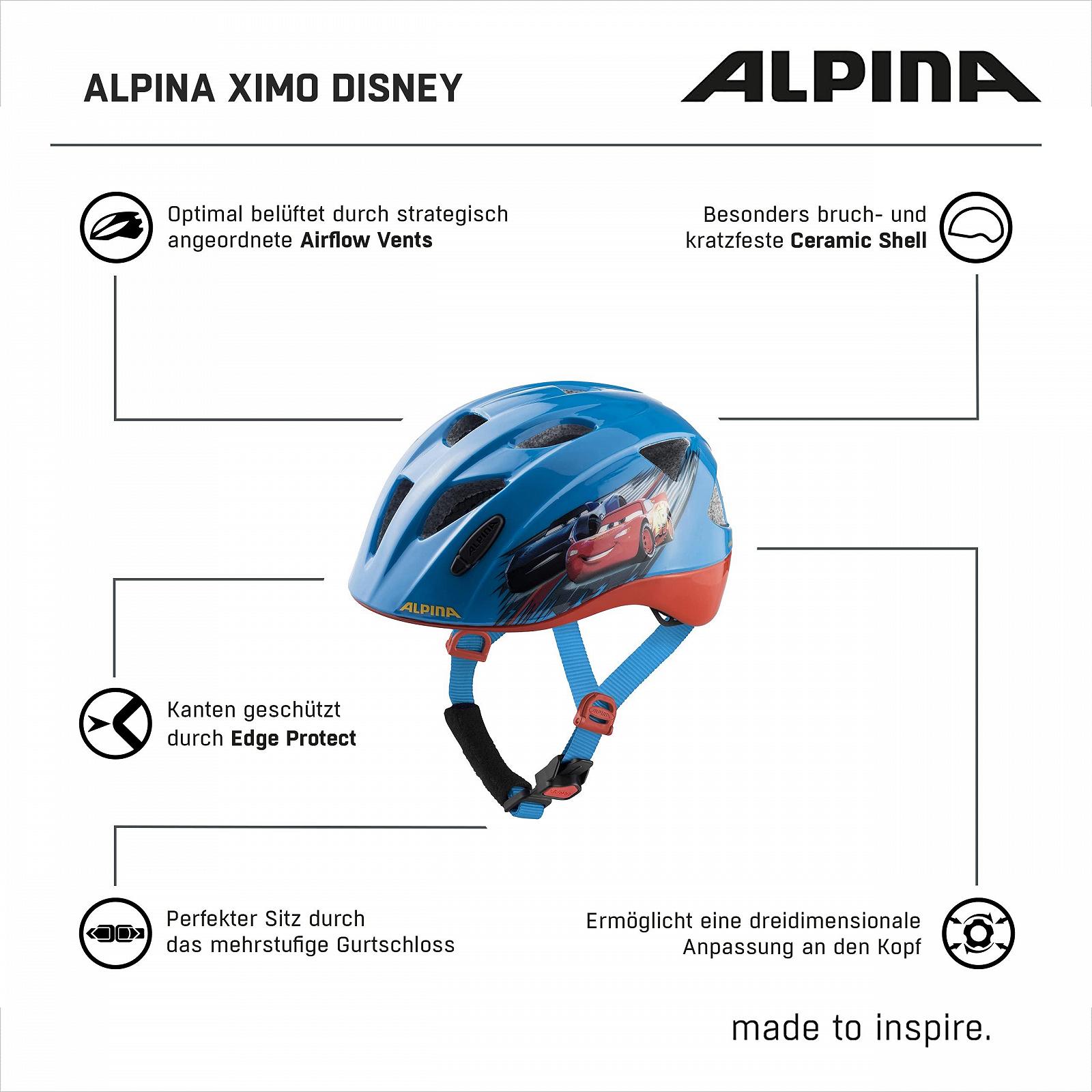 Велосипедний шолом ALPINA Ximo Disney Girls, різні кольори, фото №6