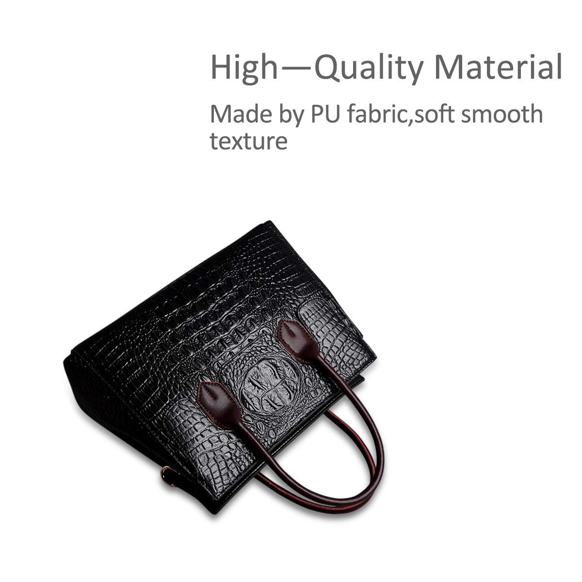 Сумка Nicole & Doris, с верхней ручкой, кожа PU, черный, классический, фото №3