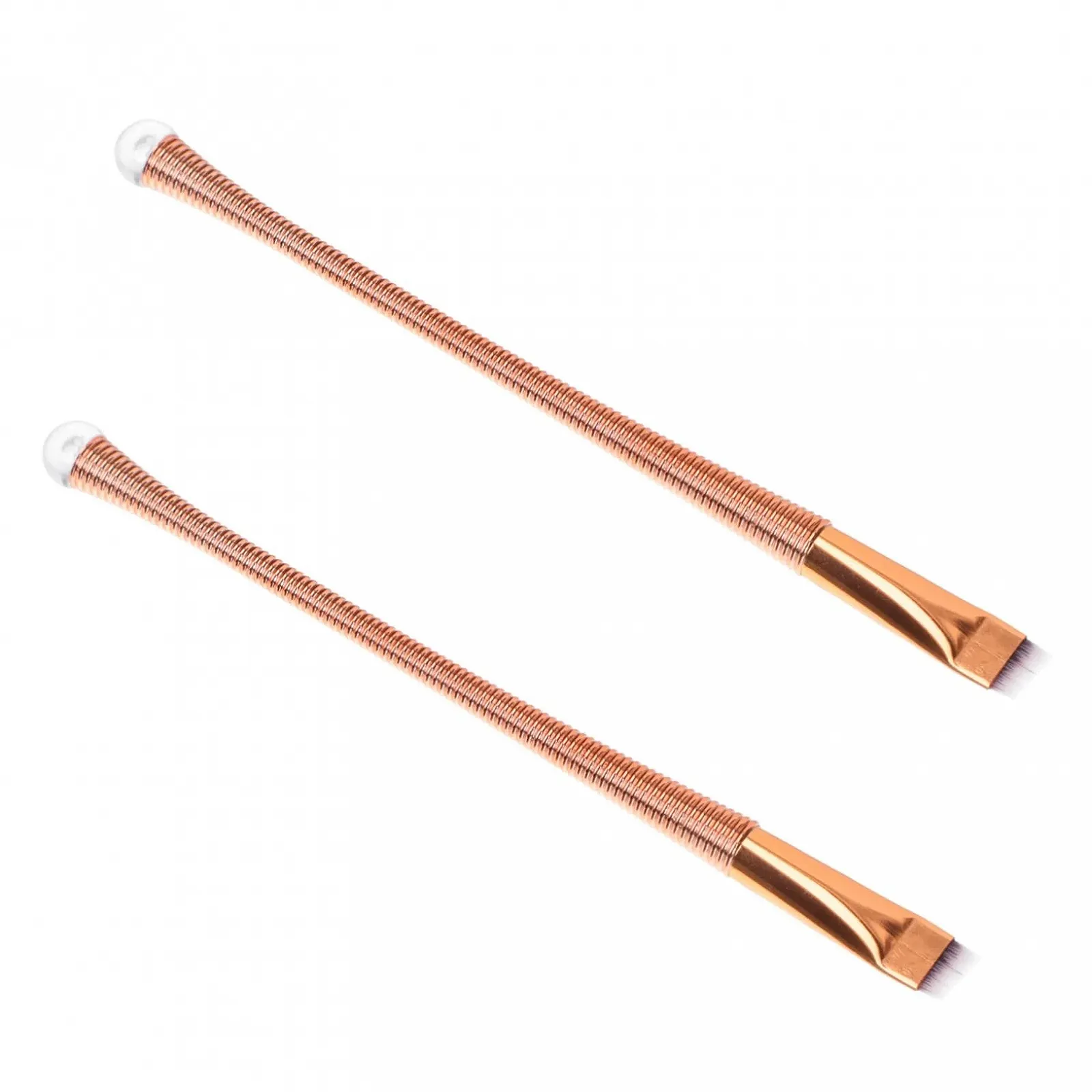 Пензлі DOITOOL для підводки очей, скошений, для макіяжу, креативний, тонкий, кутовий, пластиковий, плоский, фото №1